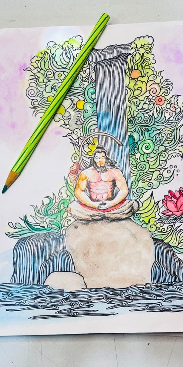 Coloured by Vikram T.