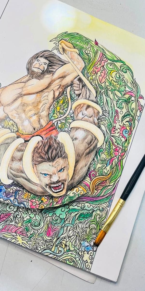 Coloured by Meera D.